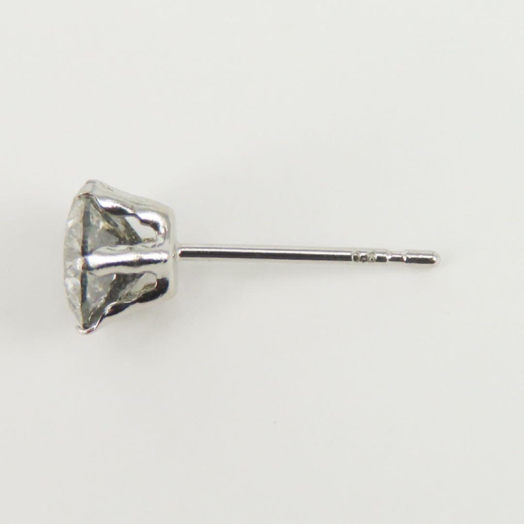 罪*K様 本物保証！Pt900 天然ダイヤモンド 0.6ct 片耳ピアス　プラチ