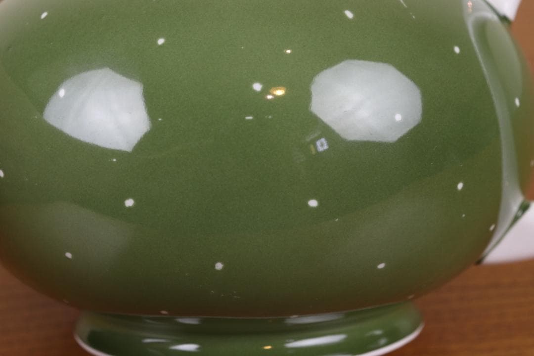 お値下げ スージークーパー レイズドスポット ポット ドット 緑