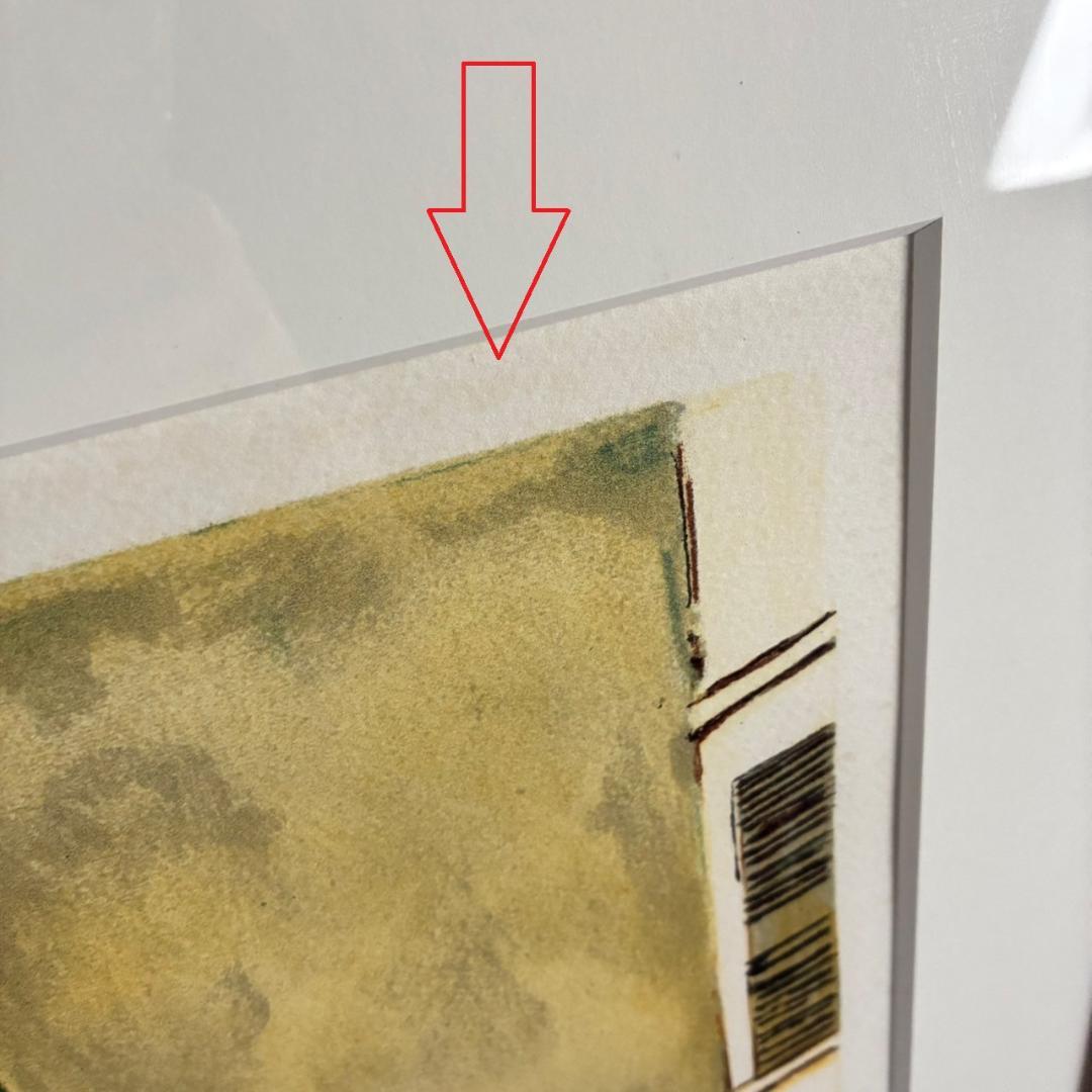 モーリス・ユトリロ「サン・セヴランの教会」リトグラフ 直筆サイン入