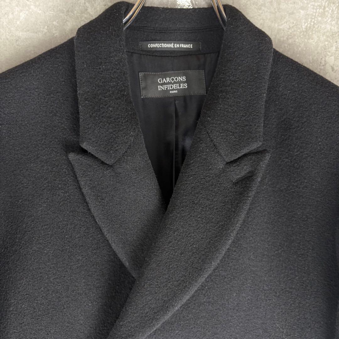 GARCONS INFIDELES ギャルソン カシミヤ混 チェスター コート - メルカリ