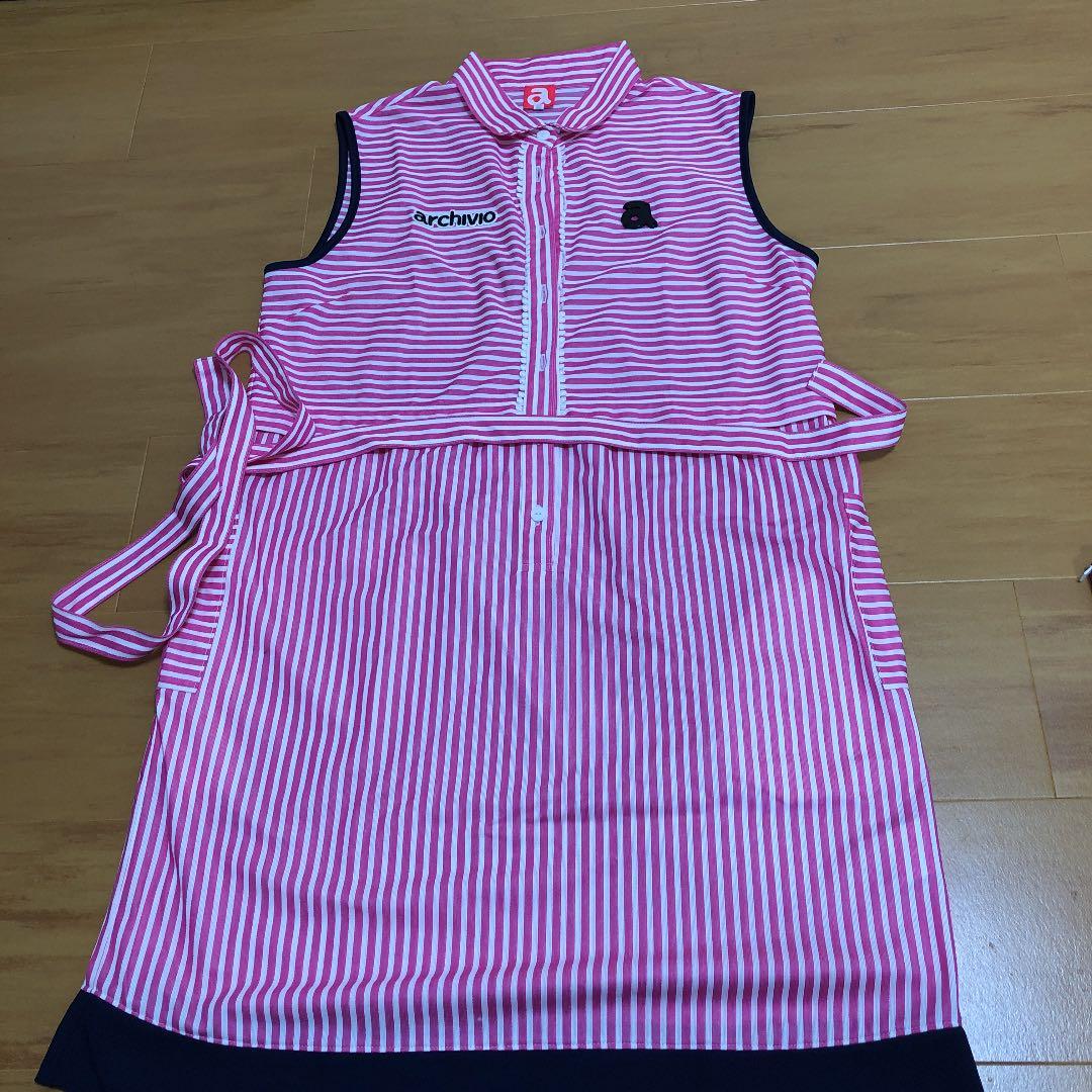 超美品アルチビオノースリーブワンピース archivio（アルチビオ） ノースリーブワンピース ドットエアー リーフ