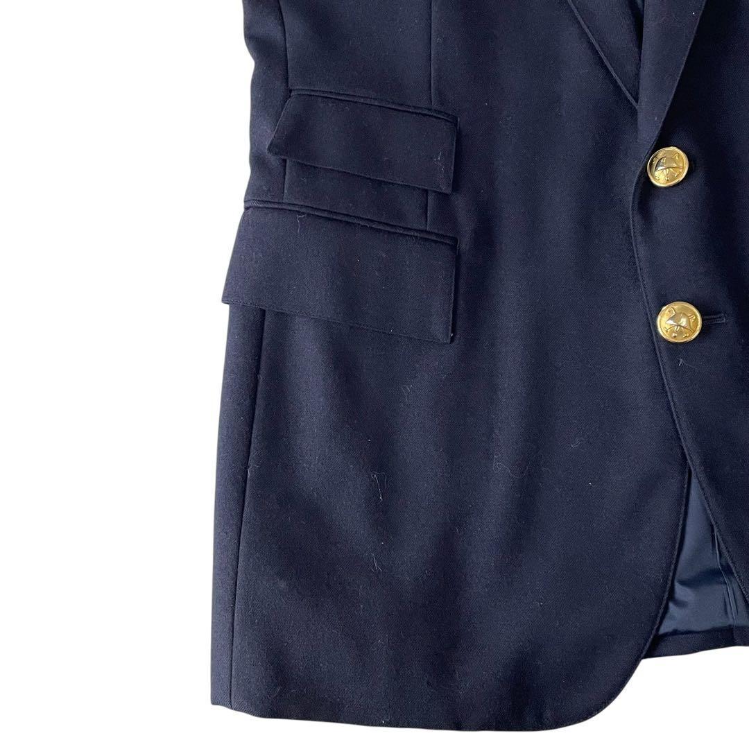 《超美品》ラルフローレン 紺ブレ 金ボタン 三角タグ チェンジポケット T175