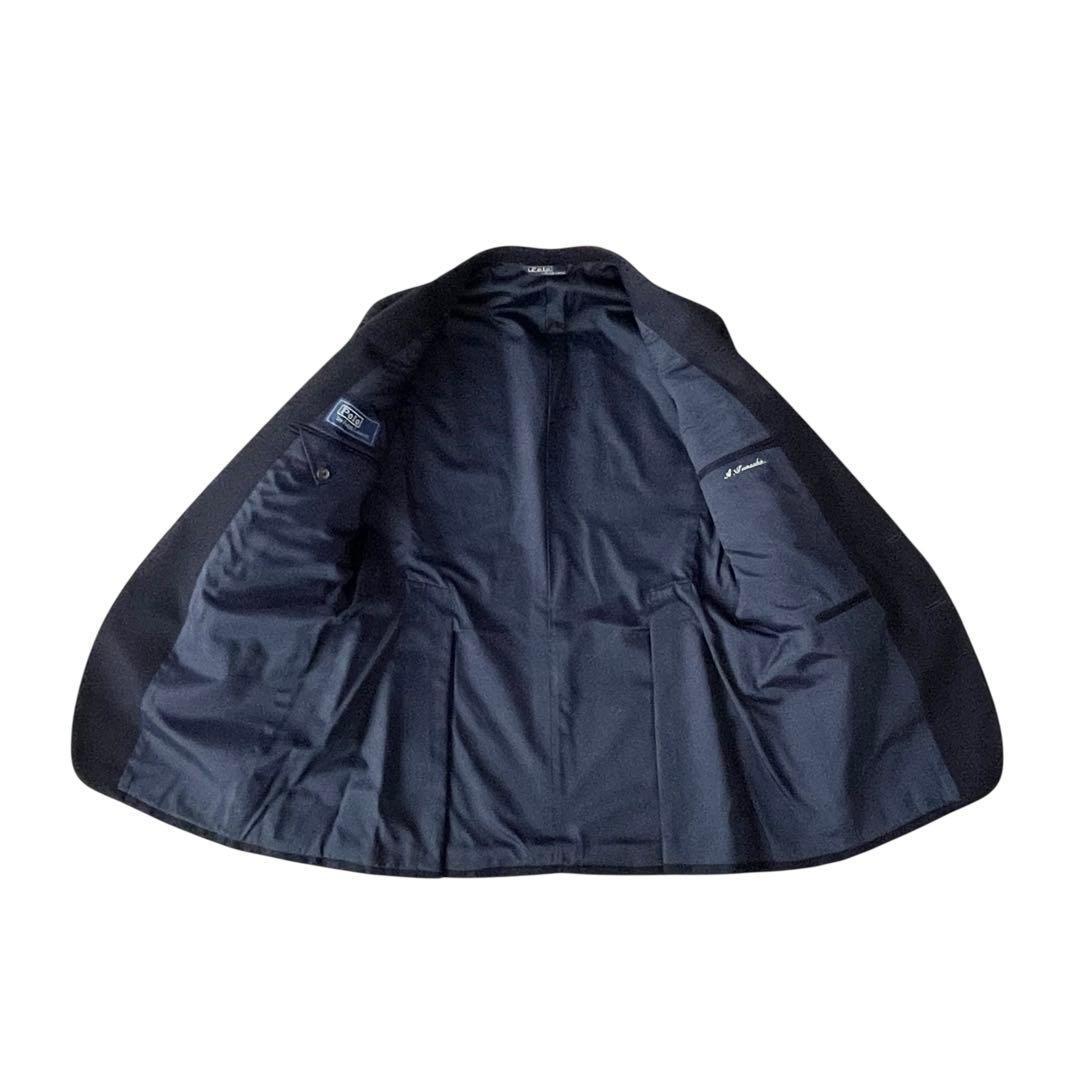 《超美品》ラルフローレン 紺ブレ 金ボタン 三角タグ チェンジポケット T175