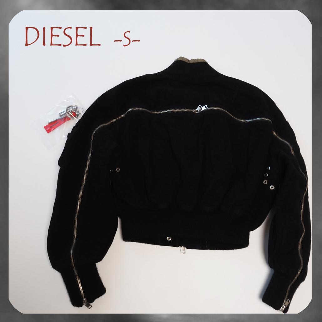 DIESEL バックジップボンバージャケット Y2K アーカイブ 短丈ショート
