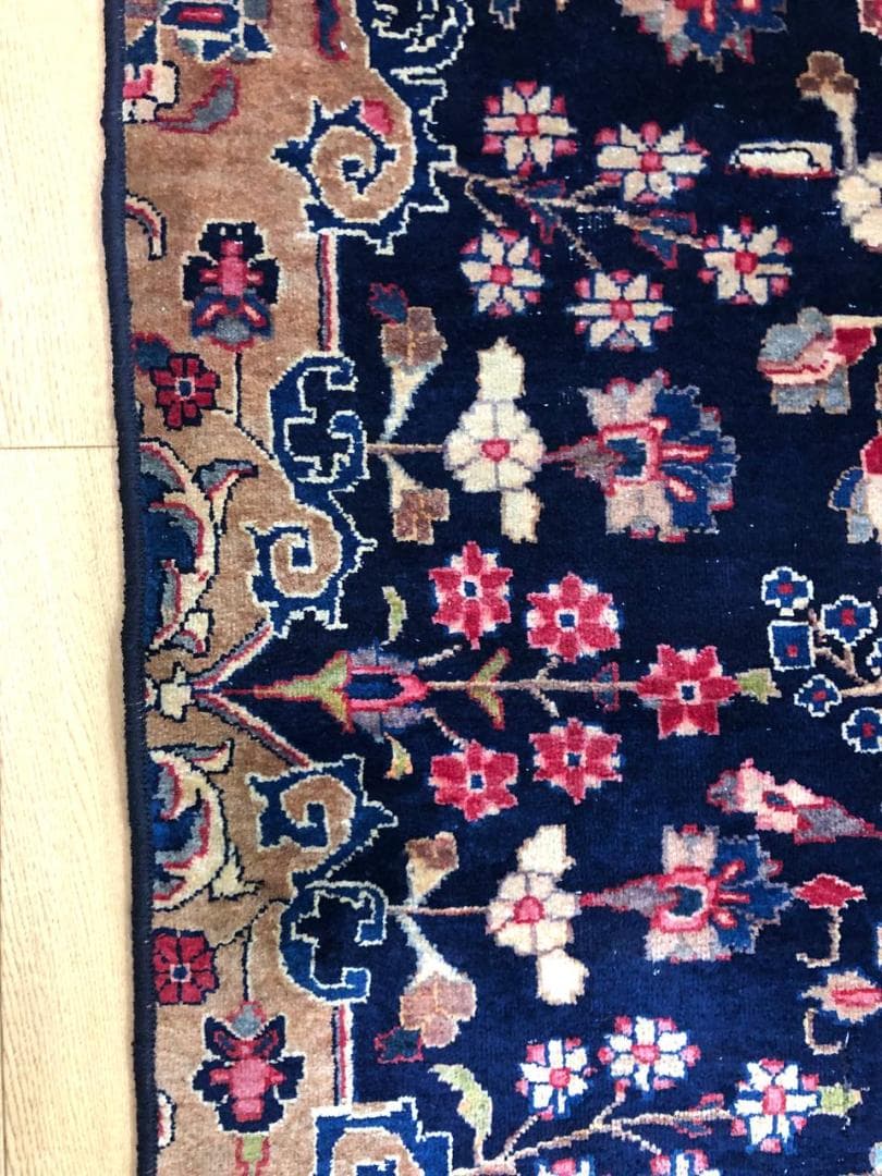 ペルシャ絨毯 ヴィンテージラグ 287×208cm 手織り オールドpersia