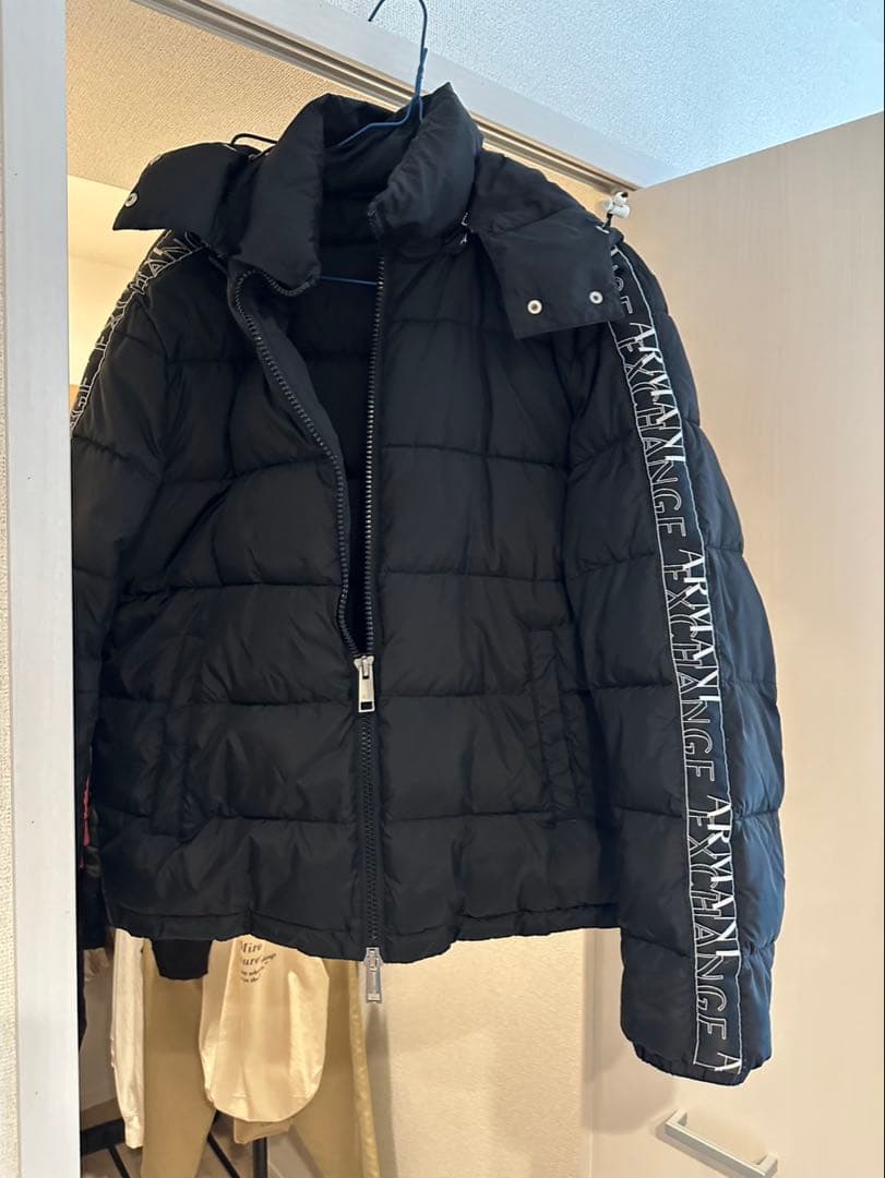 アルマーニ　ARMANI ダウンジャケット ブラック ARMANI EXCHANGE ダウンジャケット ダウン 「A|X アルマーニ
