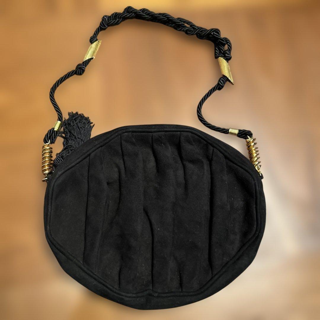 FENDI ブラックスエードパーティーバッグ セレリア バゲット® ソフトトランク カーフレザー ブラック | Fendi