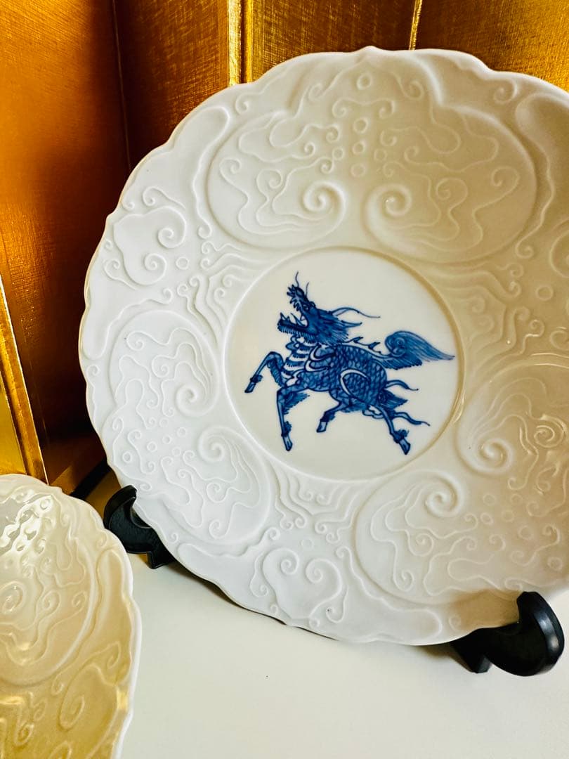 古伊万里 骨董 麒麟 白磁 中皿 大珍品 5枚 - メルカリ