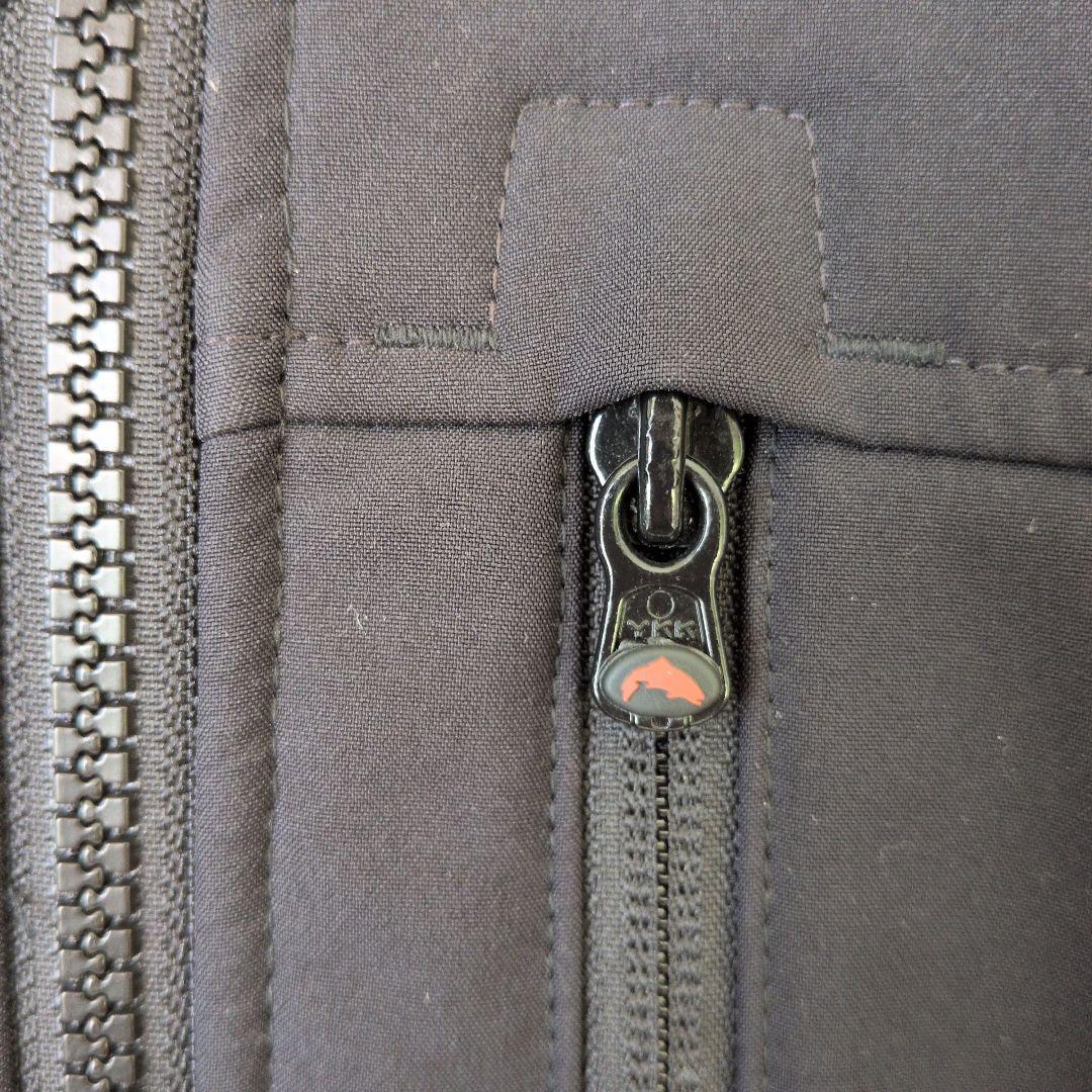 美品】A9 SIMMS フリース フィッシングジャケット シムス ブラック黒