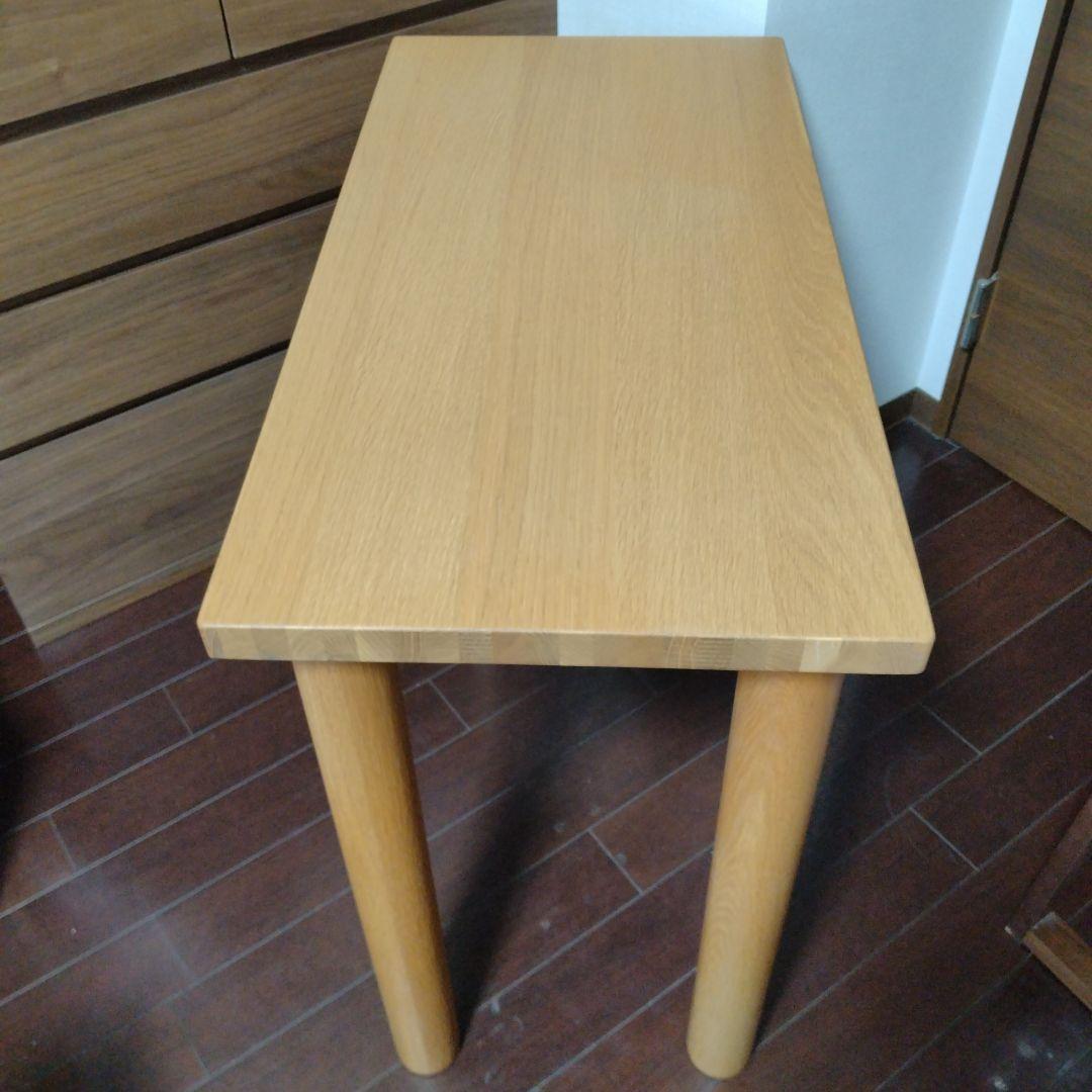 無印良品 ダイニングテーブル 板と脚でできた木製テーブル 80×40