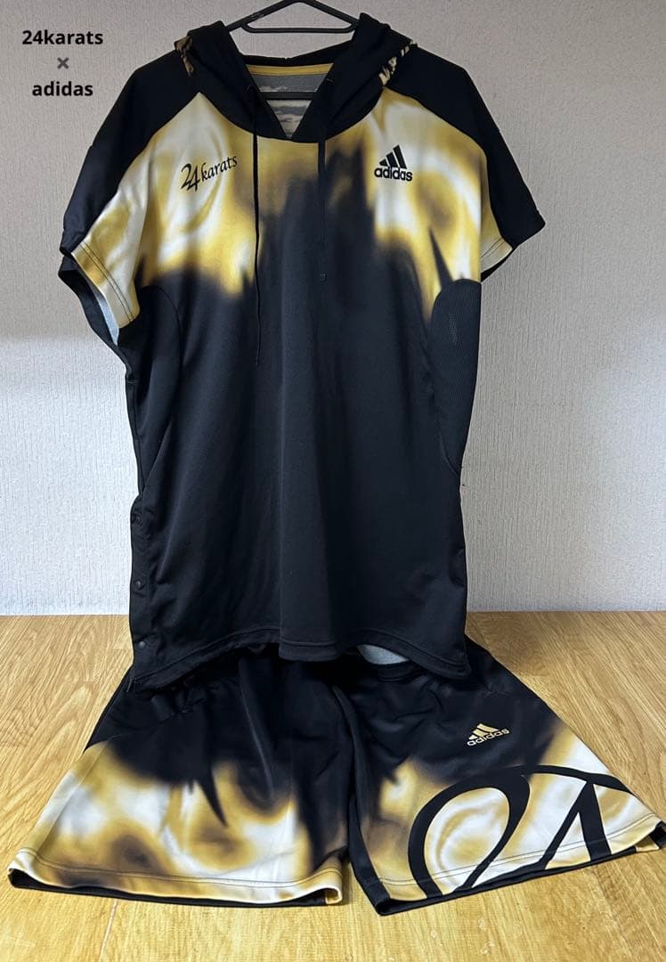 B382 24karats adidasアディダス半袖ジャージセットアップ L 中古・古着通販】adidas (アディダス) 24karats (トゥエンティーフォー