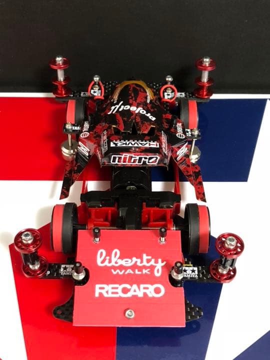 ミニ四駆 完成品 MAフルカーボン レッドショットjr - メルカリ