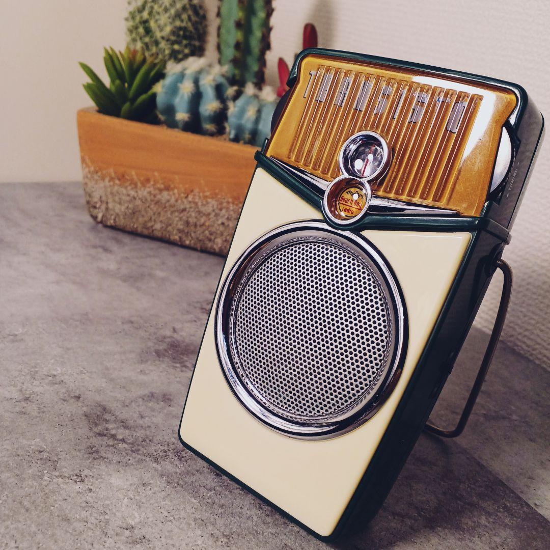 激レア☆トランジスタラジオ AM/FM RADIO 乾電池式 レトロ アメリカン