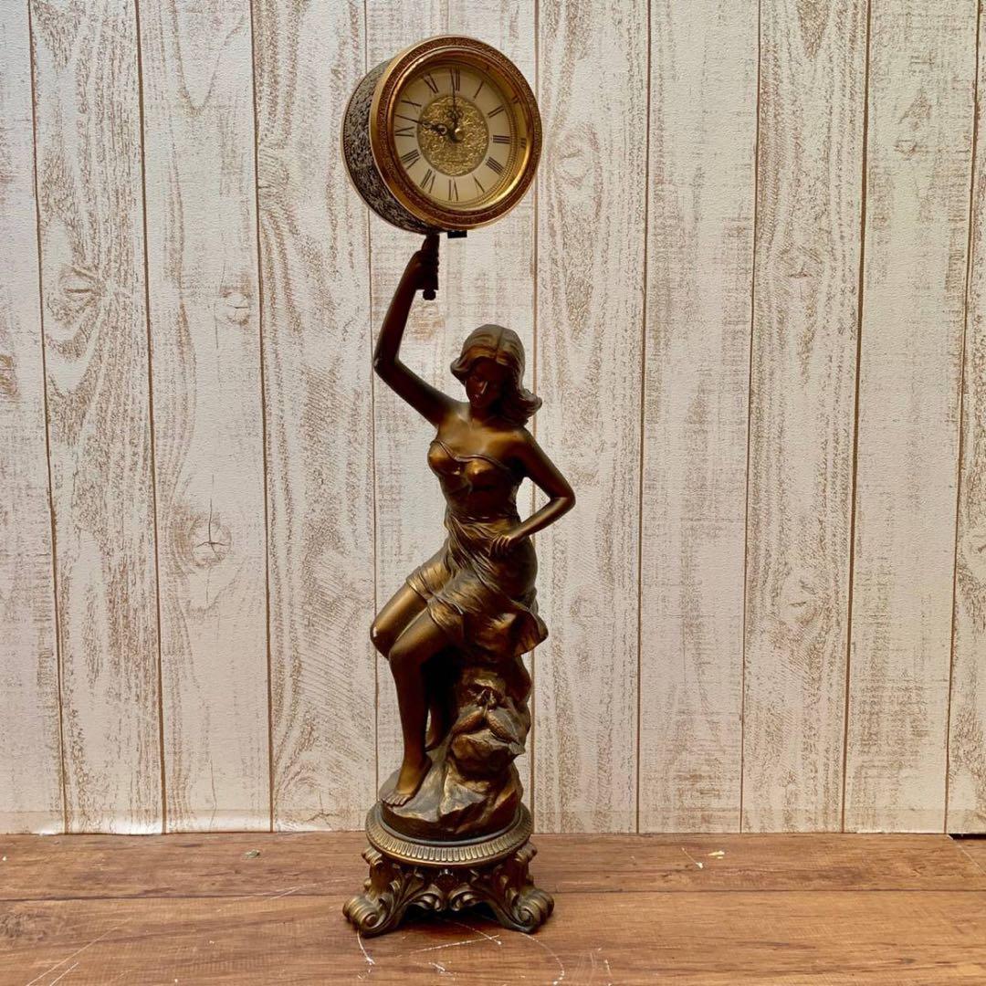 CITIZEN シチズン 振り子時計 置き時計 ブロンズ像 ヴィーナス 女神