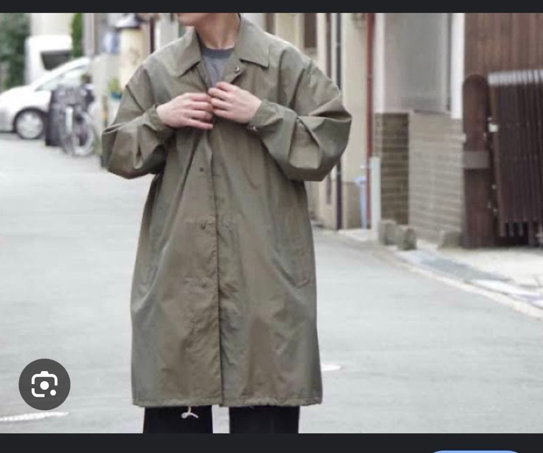 AURALEE 18SS CHAMBRAY BIG SOUTIEN COAT