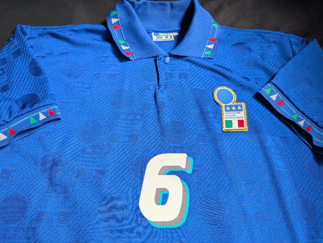 当時のオリジナル！】イタリア代表 /バレージ/H/94年Wモデル - メルカリ