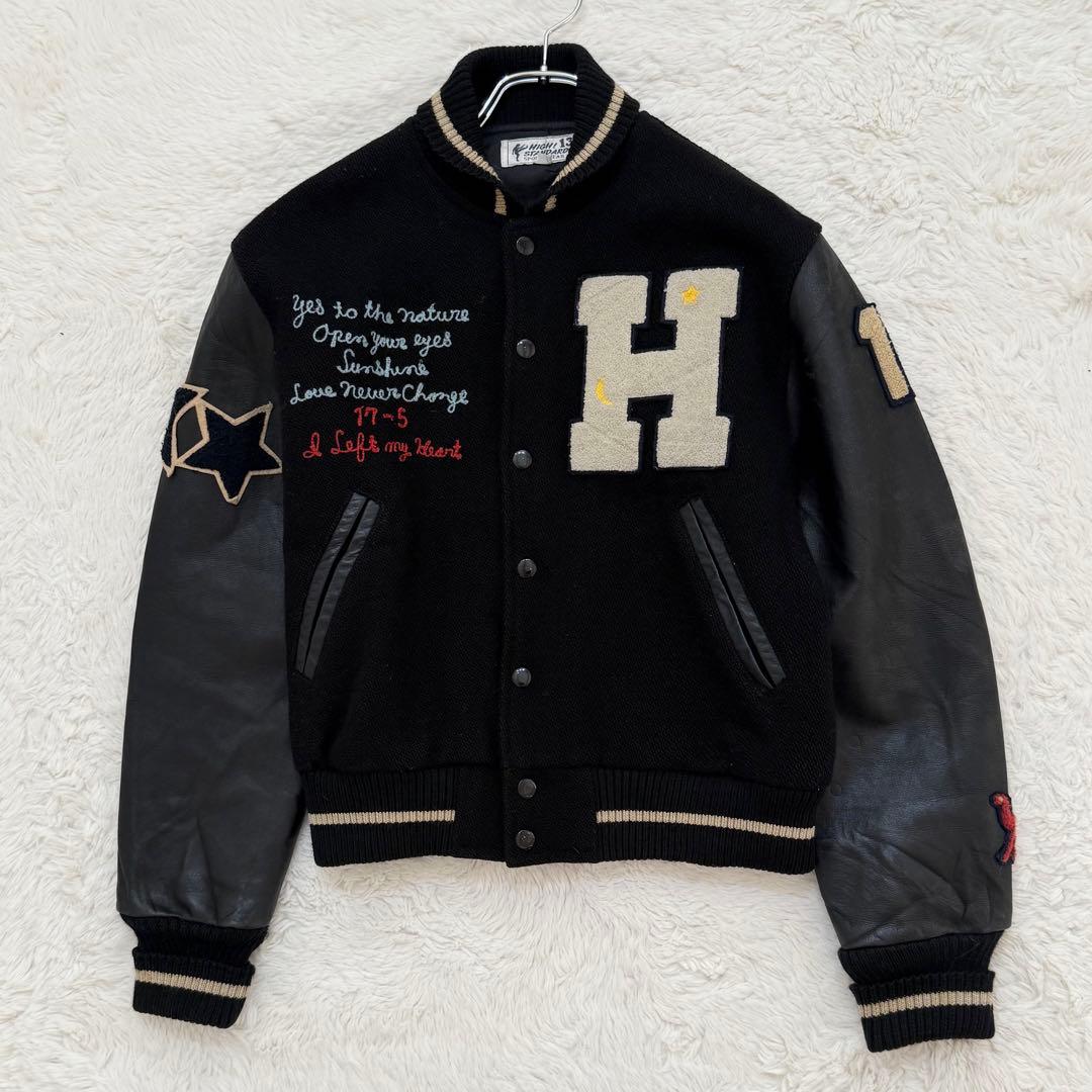 ハリウッドランチマーケット 袖レザー　スタジャン ワッペン S ショート丈 HOLLYWOOD RANCH MARKET（スタジャン）のフリマアイテム一覧