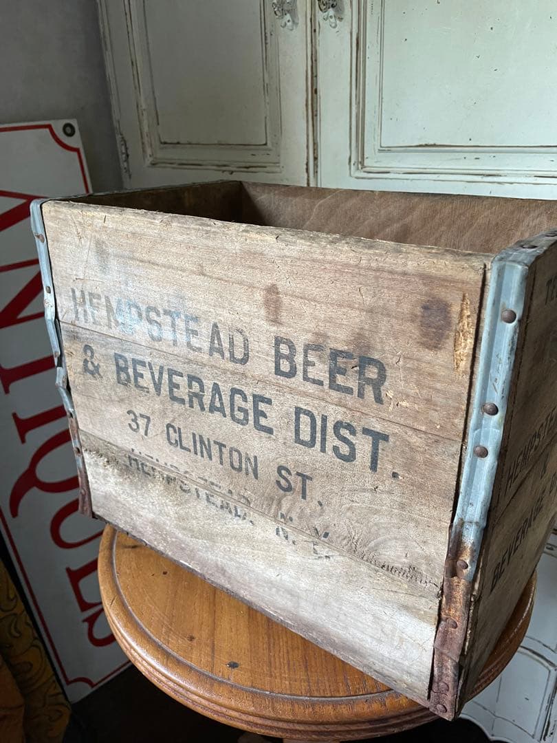 878様専用仕切り付 木箱 ウッドボックス 箱 アメリカ ボトルホルダー