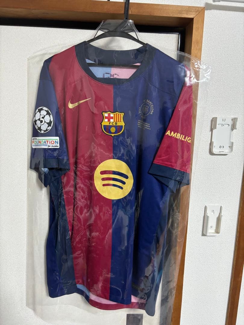 FCバルセロナ ユニフォーム　正規品　CL仕様　ラフィーニャ　現地購入 NIKE FCバルセロナ 24/25 ユニフォーム ホーム 半袖 レプリカ #11