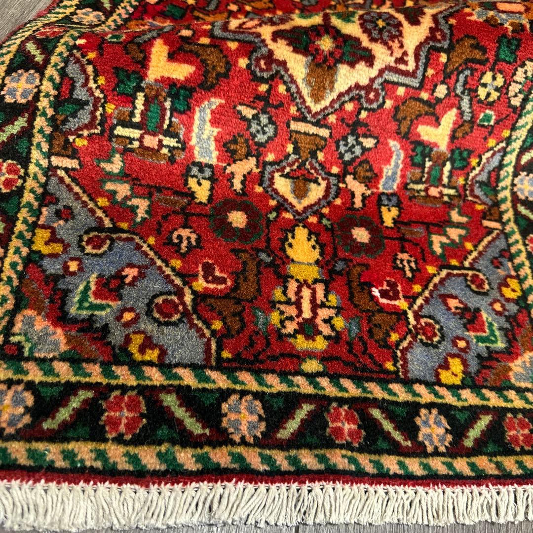 78x49ペルシャ絨毯年代織りハマダン絨毯ヴィンテージ絨毯