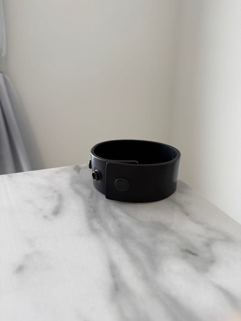 Rick Owens/Hollywood Anthem Cuffブレスレット黒 Rick Owens Black Hollywood Anthem Cuff Bracelet - Bracelets