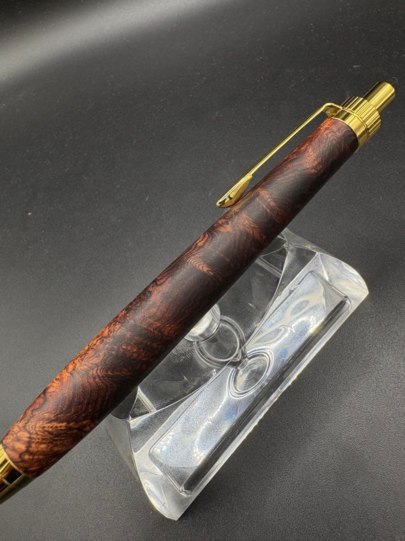 ア*ロ様 531超極上 ホンジュラスローズウッド 瘤杢 木軸シャーペン