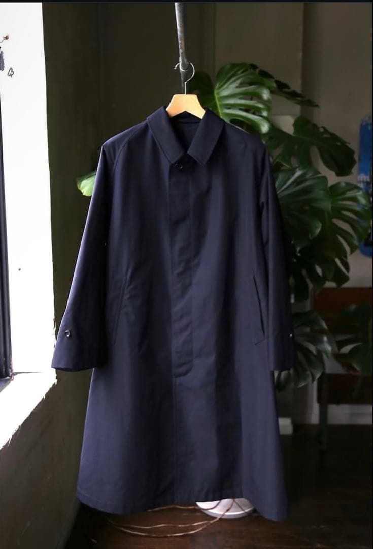 定価15.4 A.PRESSE Balmacaan Coat NAVY 1