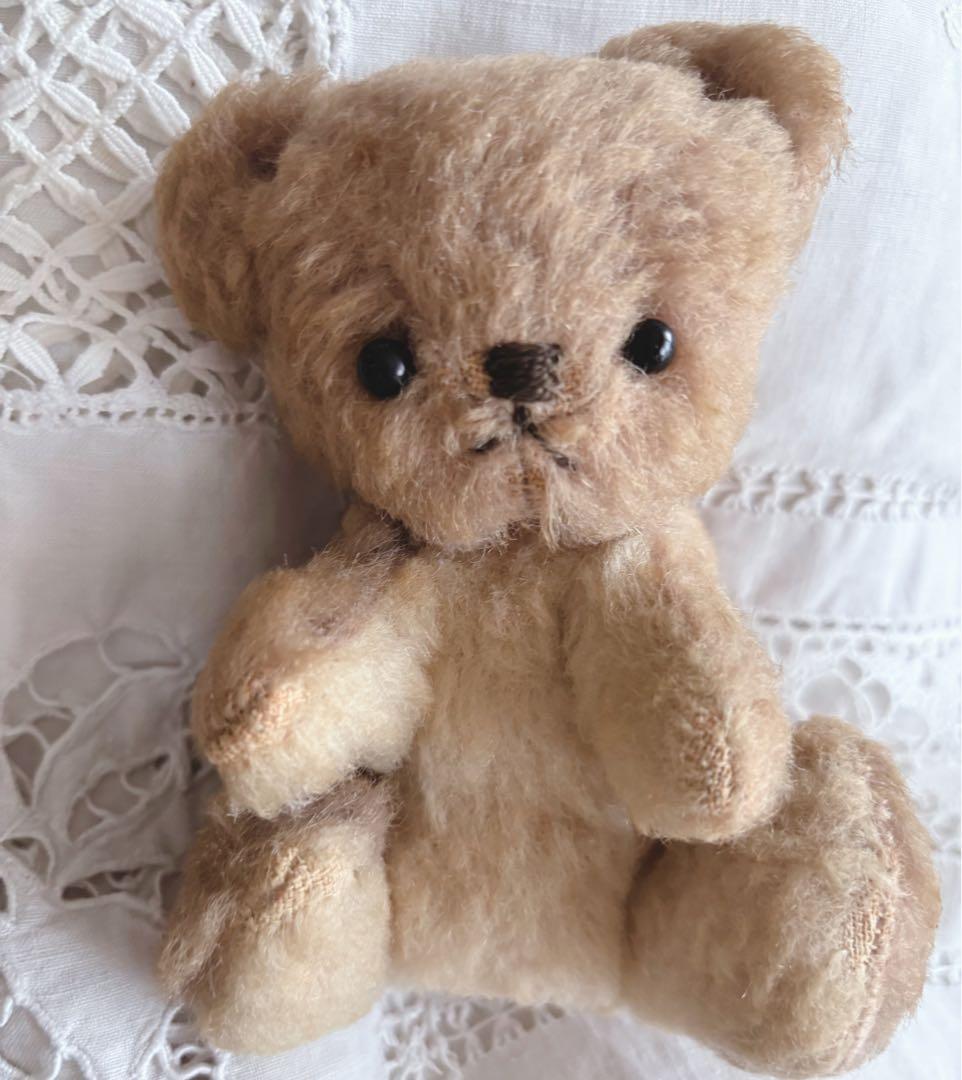 小さい子 ヴィンテージベア アンティークベア エプロン付き