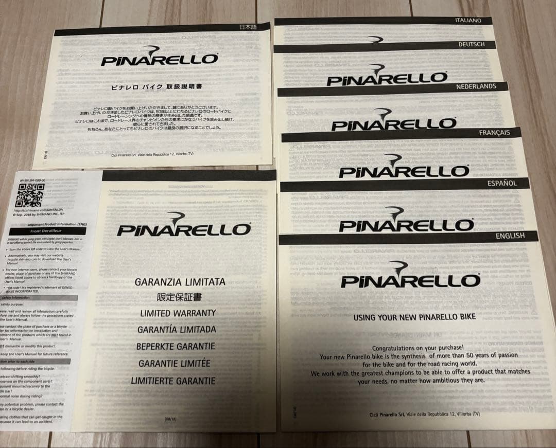 国内正規PINARELLO アングリル.ポーチSPDペダル.ステム.保証書付