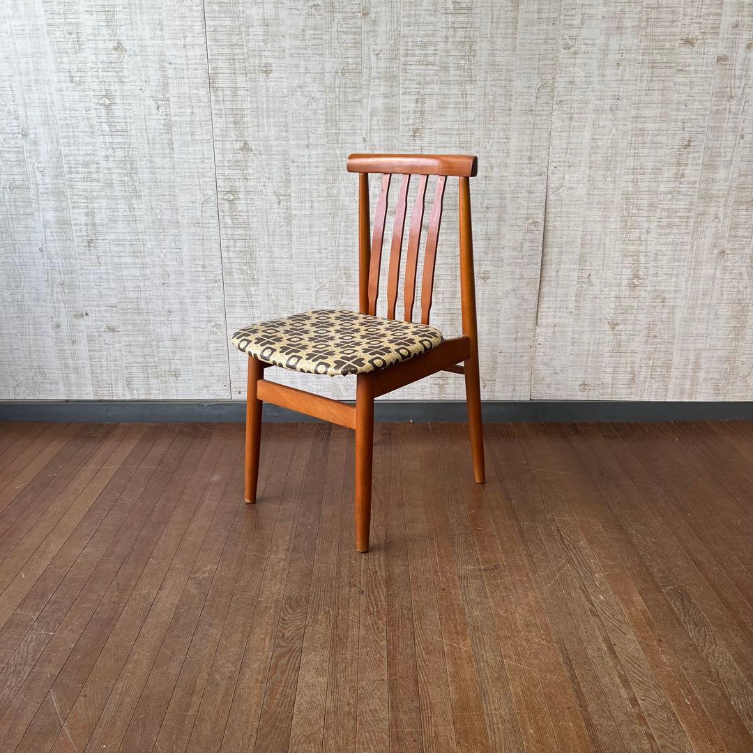 アンティーク】⑤ 木製 ダイニングチェア 椅子 アームレスチェア 古