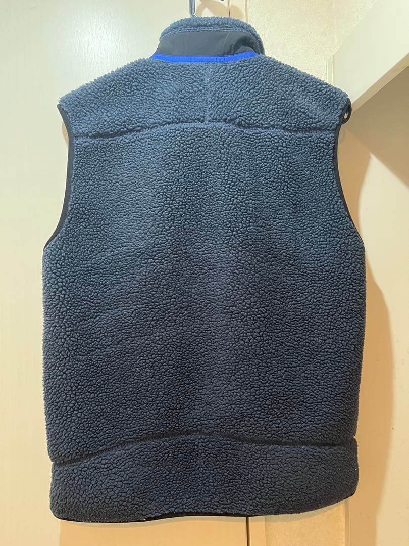 美品】東出昌大着用Patagonia レトロxベスト（M）ブラック/ブルー
