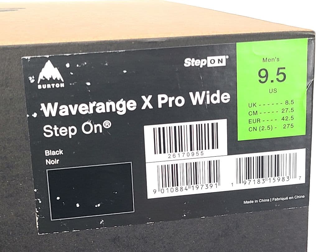 新品 3BOA ウェーブレンジXプロ ステップオンブーツ バートン 27.5cm