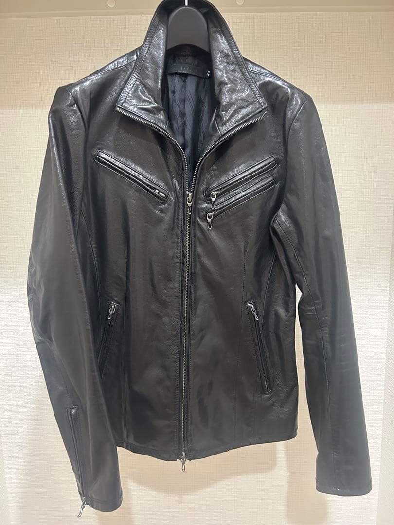 FUGA シングルレザーライダース　スタンドレザーライダース　山羊革ゴートレザー 楽天市場】ユーズド調 シングルライダース ゴートレザー 山羊革 本革