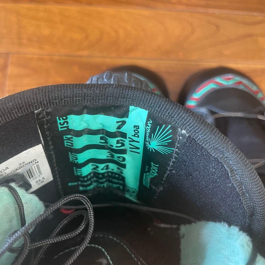 【美品】Salomon Ivy Boaスノーボードブーツ 24.5cm BOA付