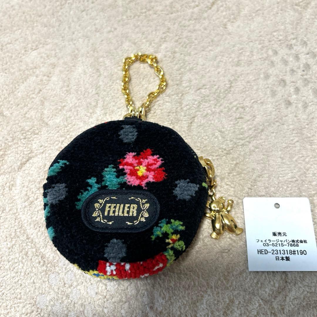 限定品】フェイラー サークルポーチ ハイジドットブラック 新品未使用