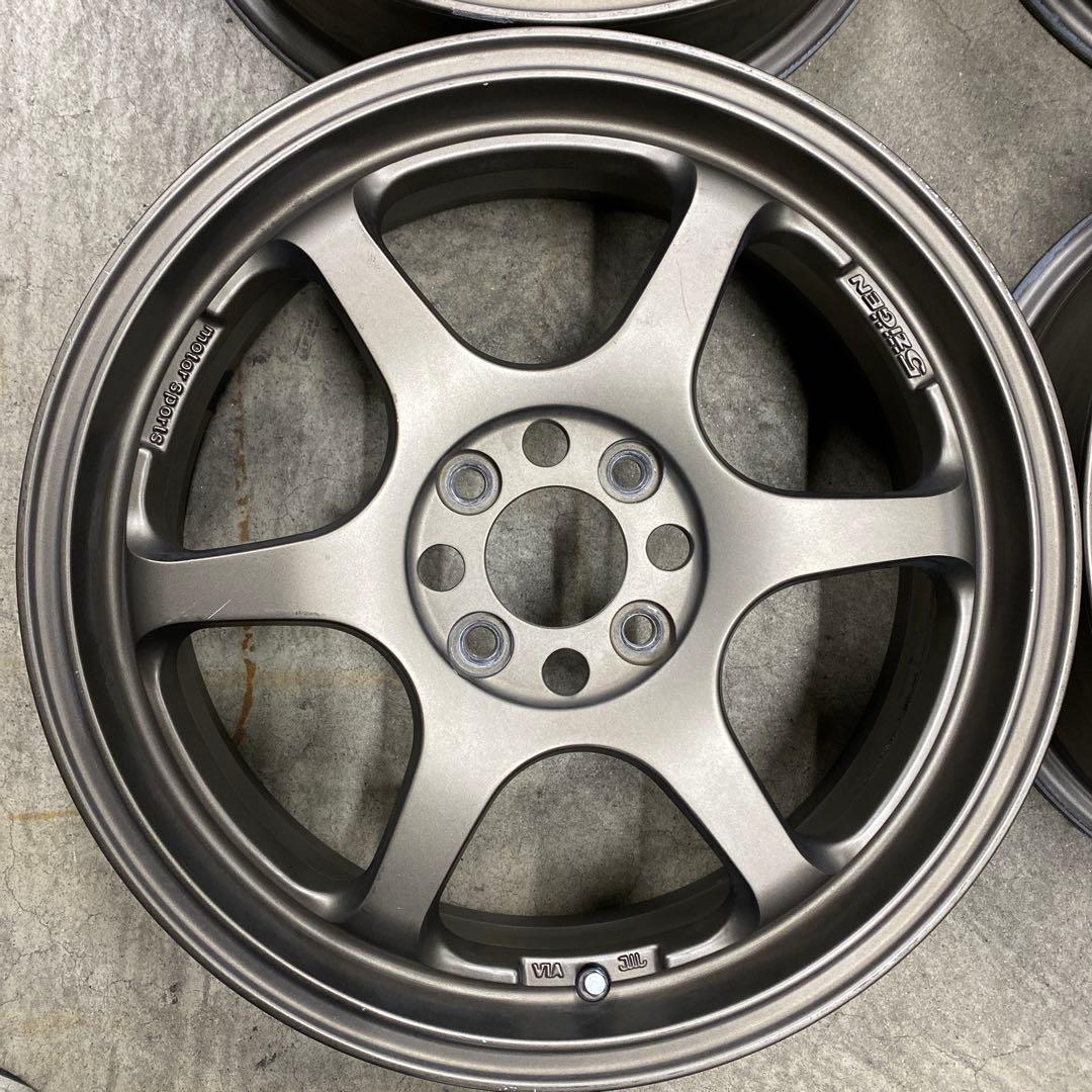 中古5ZIGENホイール16インチ 5.5J＋45 4/100 コンパクトカー