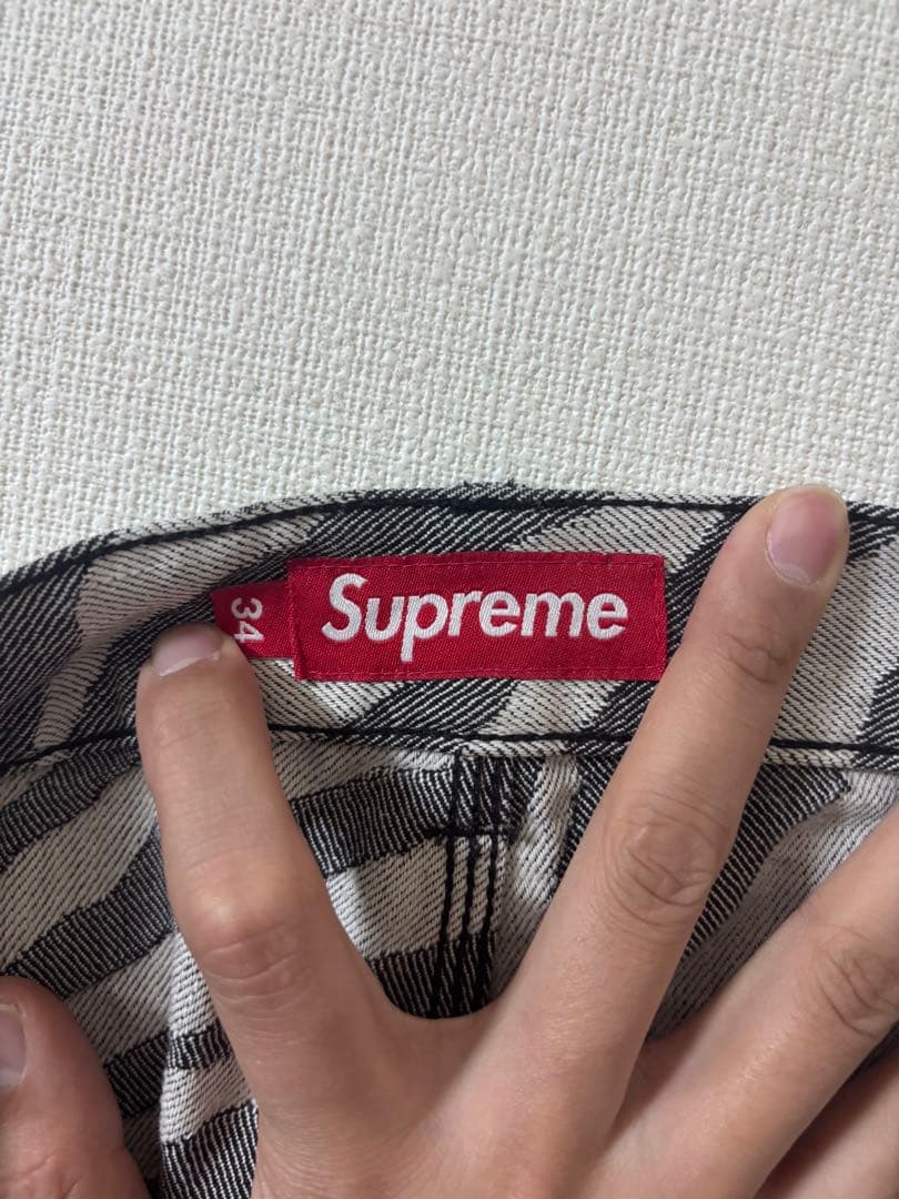 パンツ Supreme Double Knee Painter Pant \"Zebra\"