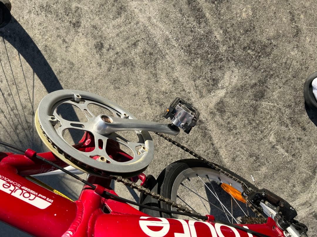 専属テッシー様 ダホンroute アルミ折りたたみレッド、ケース付き 整備済み