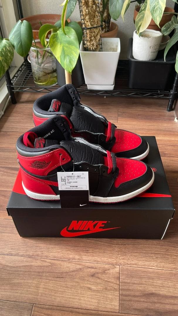 シューズ(男性用) Jordan 1 BRED 2025 SIZE US8.5/26.5 CM