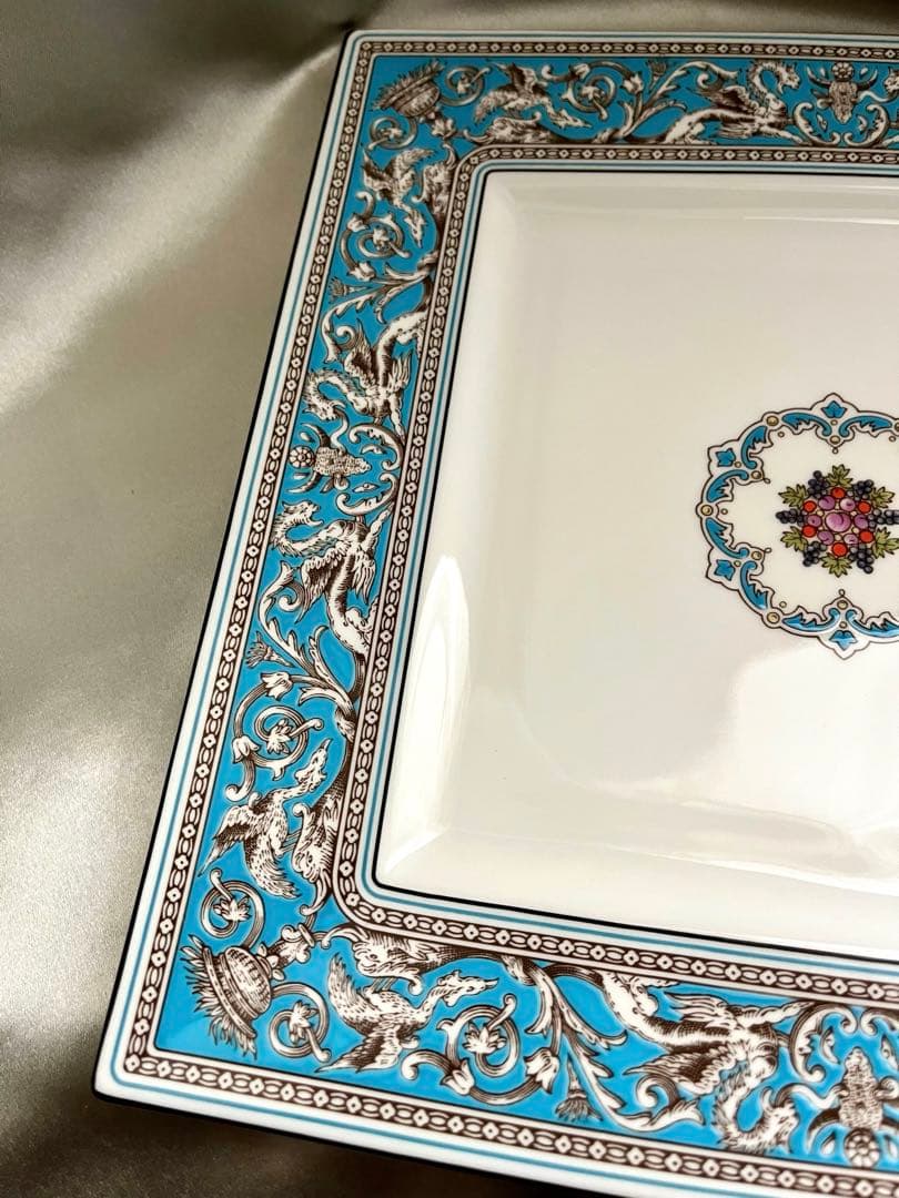 未使用】ウェッジウッド☆フロレンティーンターコイズ スクエア