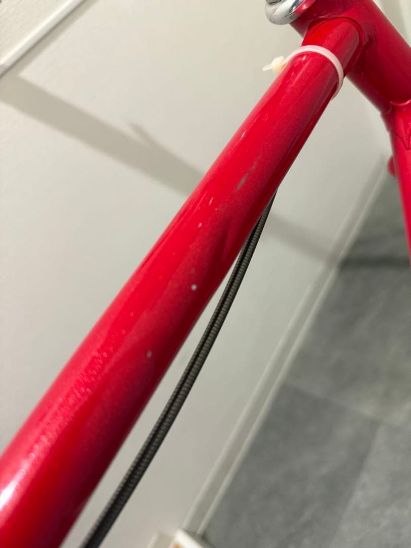 Vivalo 競輪フレーム リビルド ピストバイク 赤メタリック Vivalo 競輪