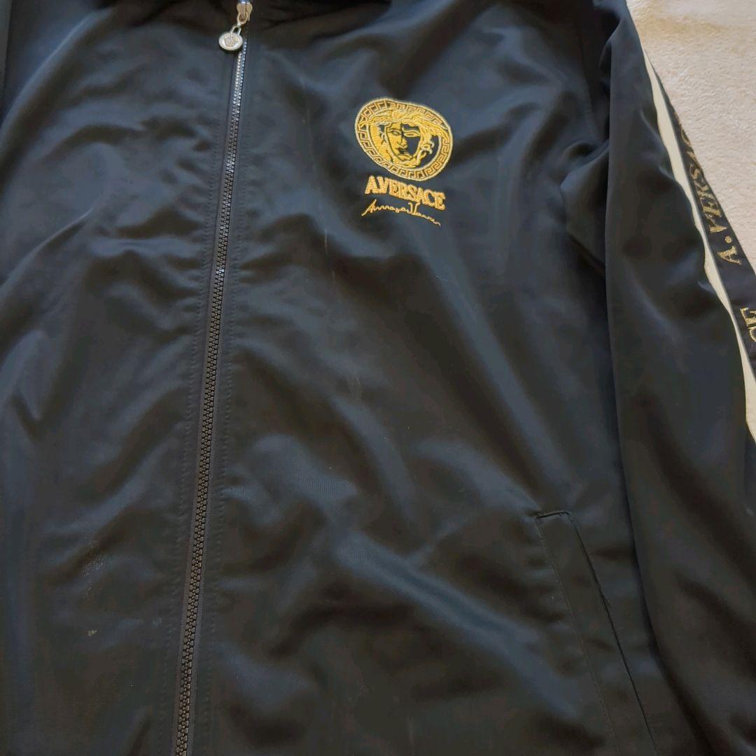 ヴェルサーチ ジャージ セットアップ メデューサ デカロゴ ブラック