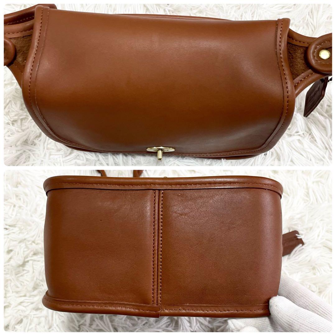 極美品✨オールドコーチ ショルダーバッグ ターンロック レザー