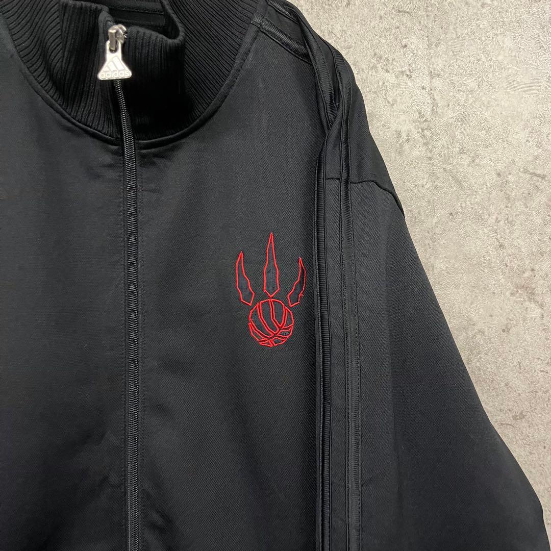 レア《アディダス》NBAトロント・ラプターズ刺繍トラックジャケット ジャージ/L