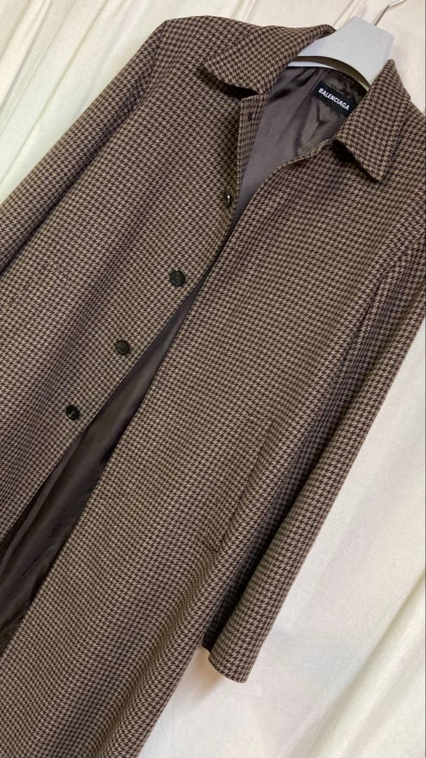 希少』 19AW BALENCIAGA コート 千鳥格子