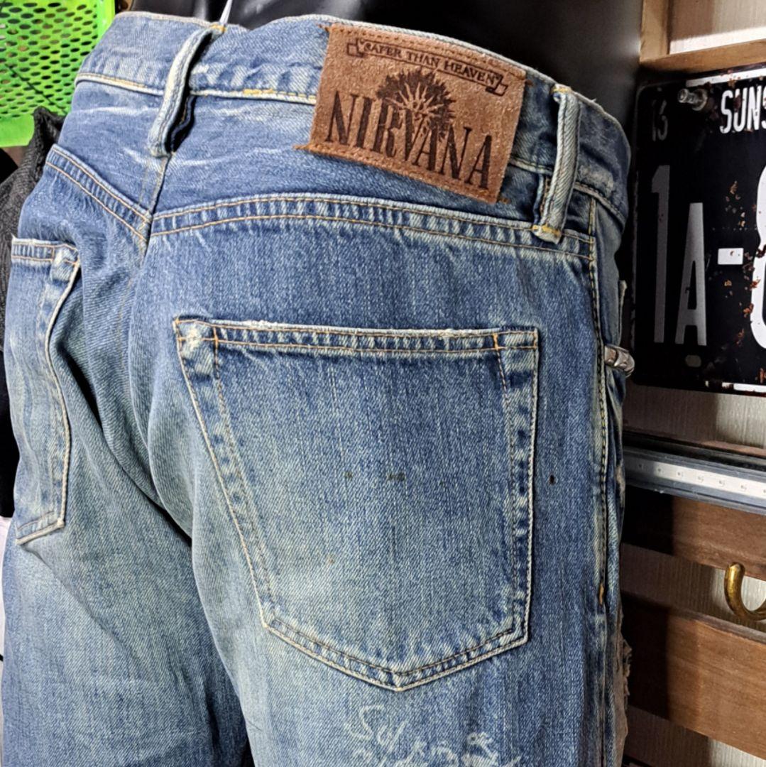 キムタク着 ヒステリックグラマー×ニルヴァーナ デニム ジーンズ 34 XL