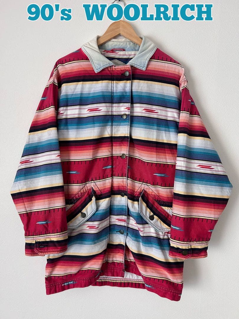 WOOLRICH カバーオール ジャケット ネイティブ柄 90's 古着 - メルカリ