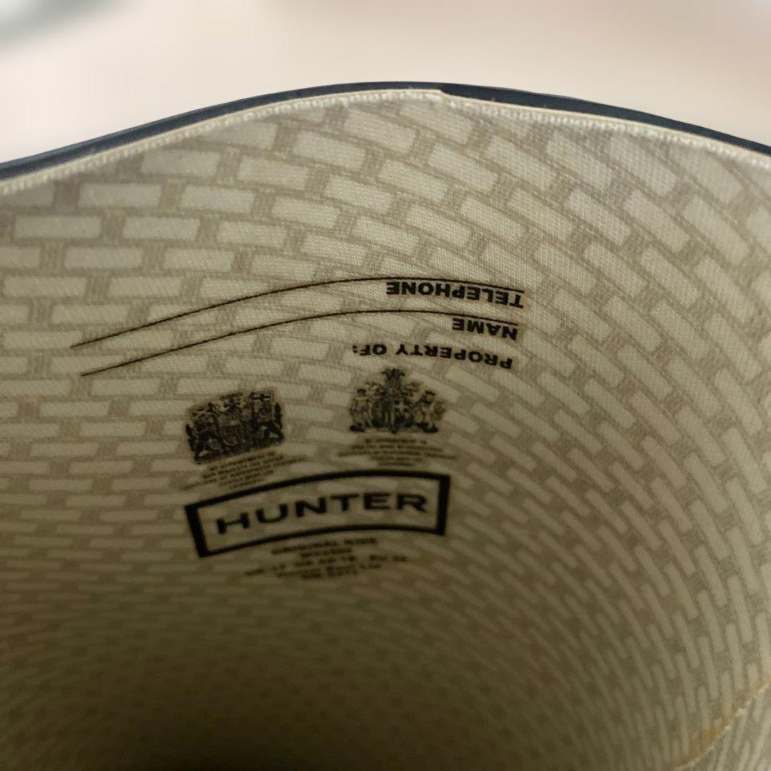 HUNTER ネイビー 長靴 バックル付き UK13（20.7cm） - メルカリ