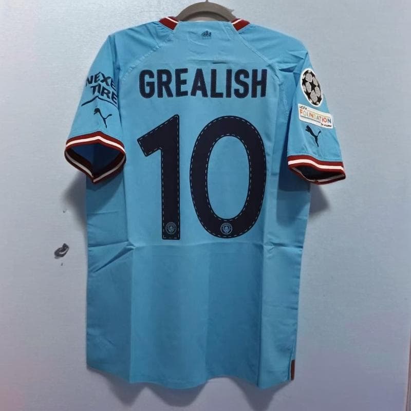 マンチェスター・シティ GREALISH 10番 半袖 シャツ グリーリッシュ マンチェスターシティ 24-25 ホーム 半袖レプリカユニフォーム 10