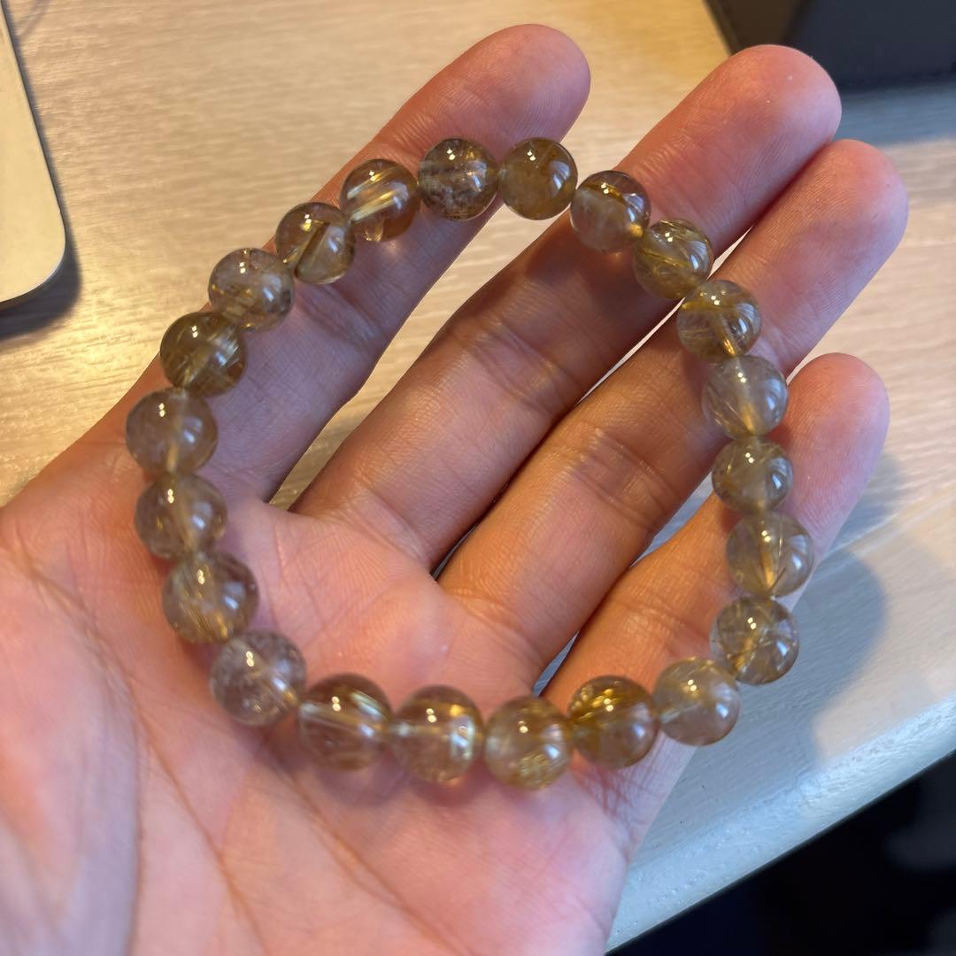 手頃なゴールドルチル！綺麗！ズーンとくる！ 12ミリオーバーのお手ごろゴールドルチルクォーツ｜5月4日新着